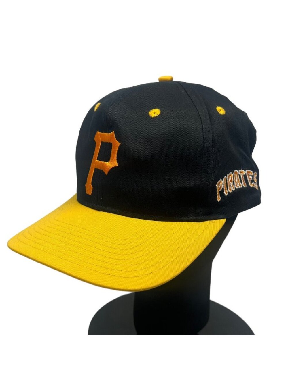 Pittsburgh Pirates Twins Enterprise All Over Logo Snapback Hat Cap MLB Retro 90s